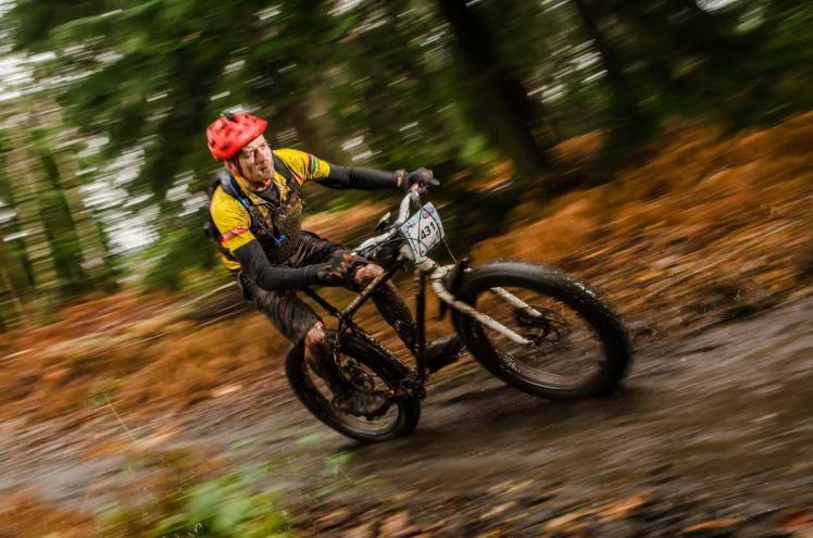 Jon Clucas braves the mud at the Brass Monkeys